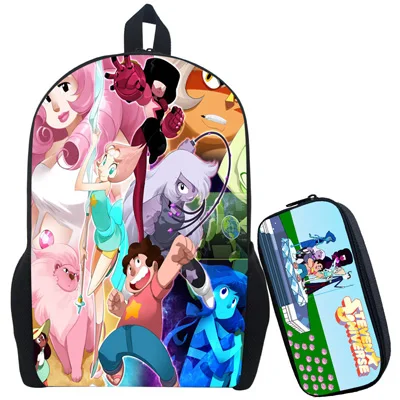 Мультяшный Стивен Вселенная рюкзак для мальчиков девочек детские школьные сумки аниме Гравити Фолз Рюкзак Детские школьные рюкзаки подарочная сумка - Цвет: Темный хаки