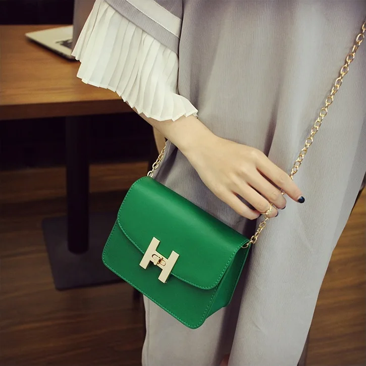  Yuhua 2019 new trend women handbags fashion simple flap retro Korean version shoulder bag chain wom - 32779548505