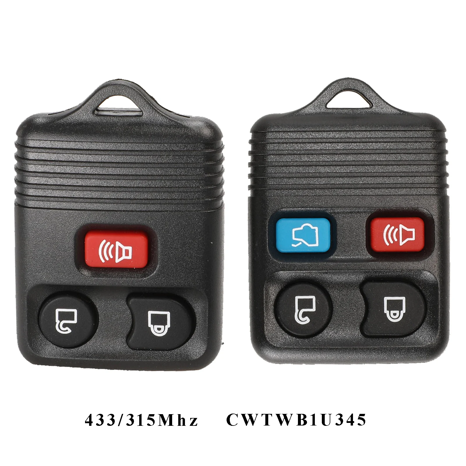 Jingyuqin 50 шт. 3/4 кнопки Автомобильный ключ Transit Keyless entrip Fob 315 МГц для Ford focus полный выход пульт дистанционного управления