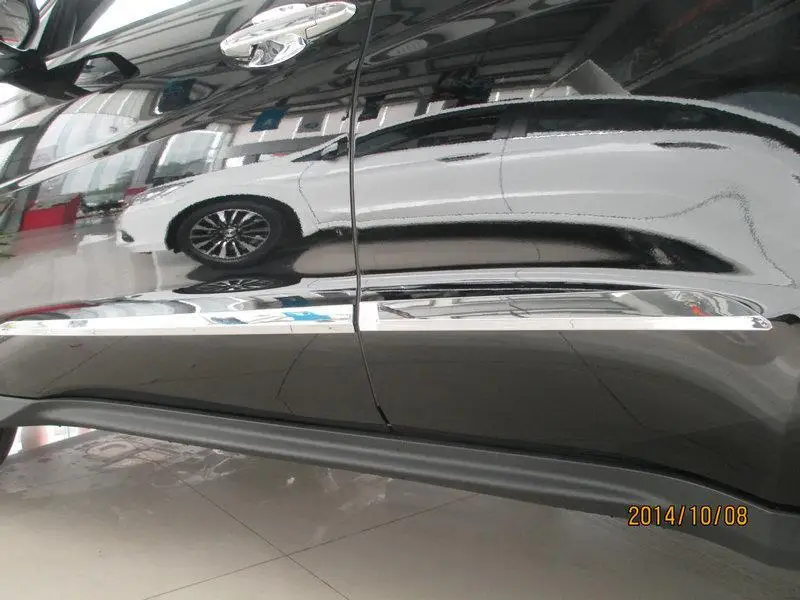 ACCESSORIES FIT FOR 2015 HONDA HRV HR-V 2014 2016 HONDA VEZEL CHROME DOOR SIDE LINING BODY TRIM COVER PROTECTOR MOLDING STYLING ACCESSORIES FIT FOR 2015 HONDA HRV HR-V 2014 2016 HONDA VEZEL CHROME DOOR SIDE LINING BODY TRIM COVER PROTECTOR MOLDING STYLING