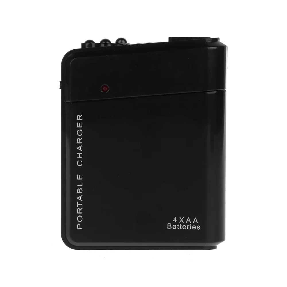 

Emergency USB Charger 4X AA Battery For Mobile Phone With 3LED lights Portable