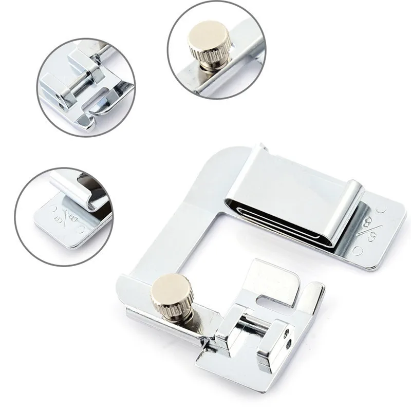 3pcs Domestic Hemming Cloth Strip Presser Foot Sewing Machine Parts