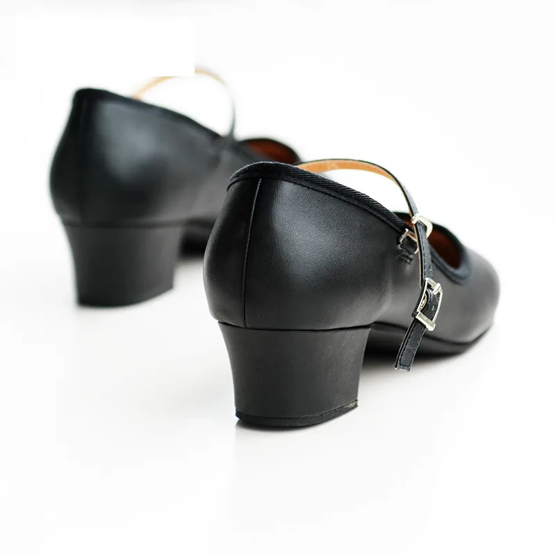 Professional Women Low Heel Ballet Shoes Dance Shose for Teacher Teaching PU Leather Single Strap T - 32685011655