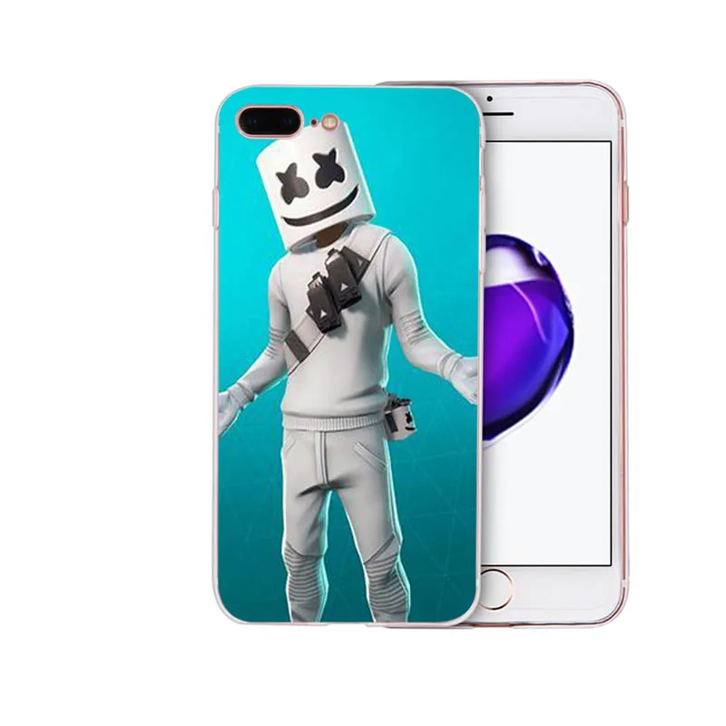 Мягкий силиконовый DJ Marshmello чехол для телефона marshmallow для iPhone 6 7 8 6s plus shell X XR XS MAX cover 5 5S se для TPU Apple Coque