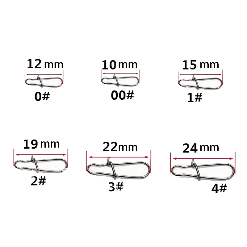 30 шт./лот Нержавеющая сталь крюк быстрая защелка Замковая вертлюгом с Рыбалка твердый кольца безопасности защелки рыболовный крючок, рыболовные снасти