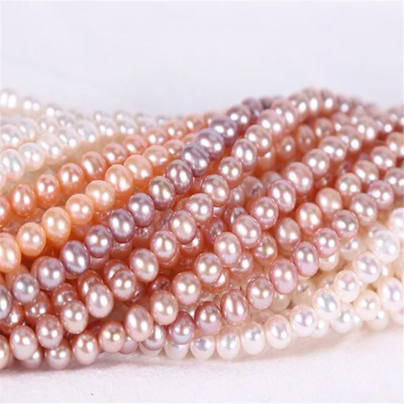 

Lady's 7mm - 8mm natural freshwater pearls necklace ( approx 60 piece pearls , 40cm length ) AG66
