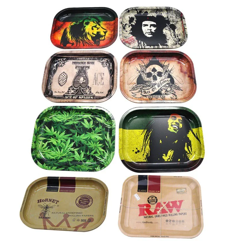 1PC Plate Storage Square Tobacco Rolling Tray Storage Plate Discs for