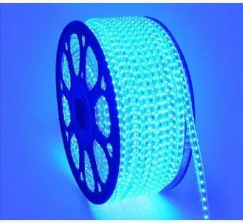 buy 5M SMD5050 300 leds IP65 Waterproof LED strip light ribbon 220V flexible 60led m tape warm white blue red yellow RGB outdoor led