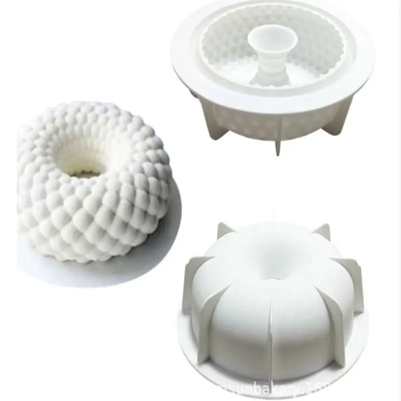 Silicone Cake Mold Wave Circle Shape Decorating Mold For Baking Bread