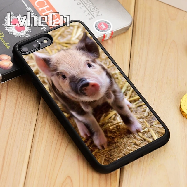 LvheCn Piggy Cute Pig Snout Pinky Phone Case For iPhone 5 6s 7 8 plus 11 12 Pro X XR XS Max Samsung Galaxy S6 S7 edge S8 S9 | Мобильные