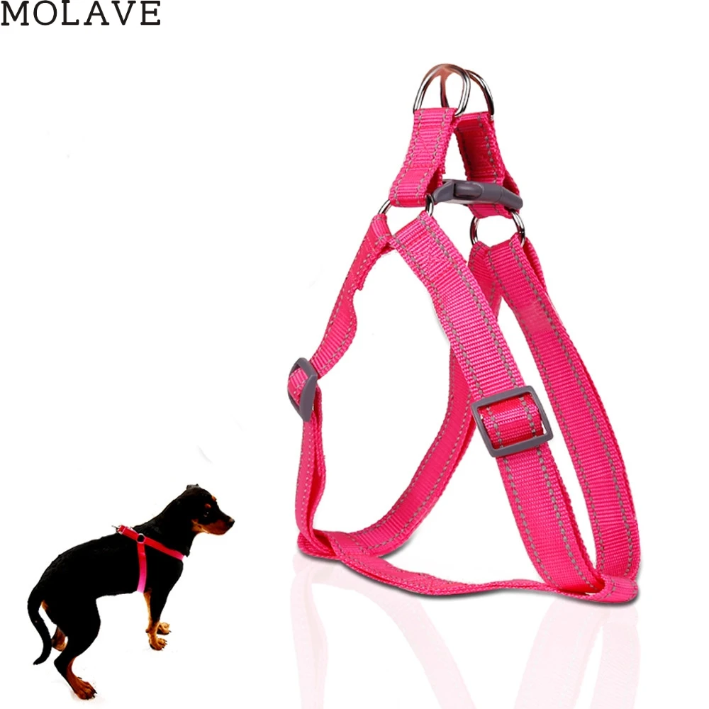 MOLAVE креативный нейлоновый поводок для собак, четыре цвета, ошейники для домашних животных, нагрудный ремень для спины, счастливые подарки, высокое качество# Прямая поставка