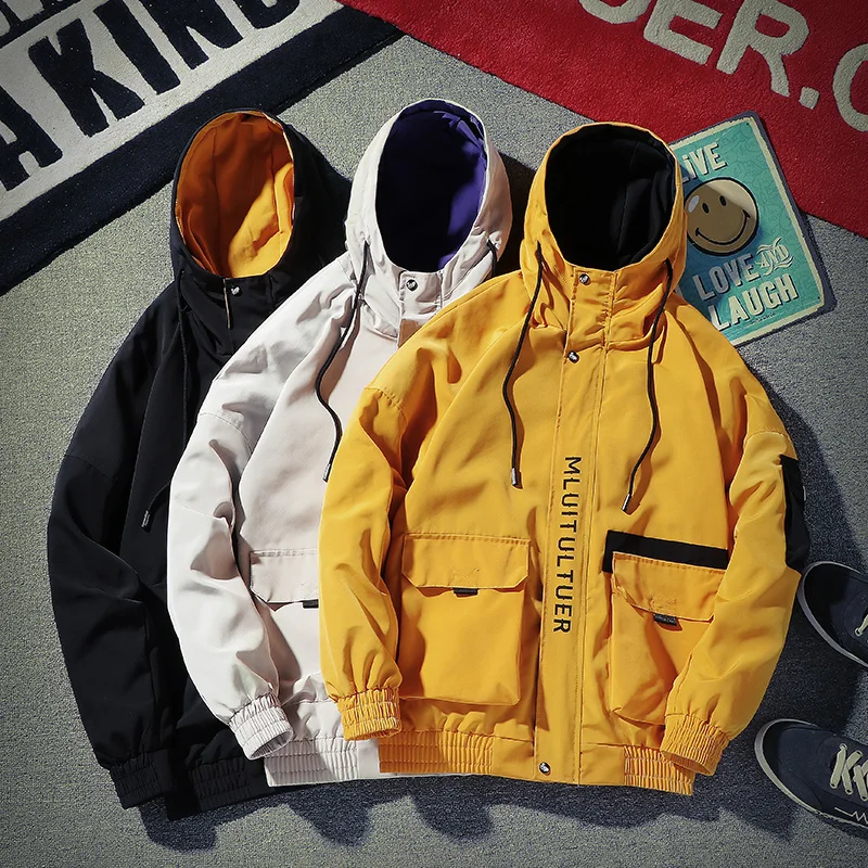 Autumn Mens Bomber Jackets Casual Male Outwear Fleece Thick Warm Windbreaker Jacket Mens Military B
