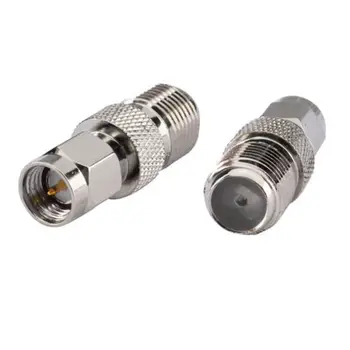 

50 pcs copper Coaxial F type female jack to SMA male plug F/M Straight RF Antenna Coax adapter Connector