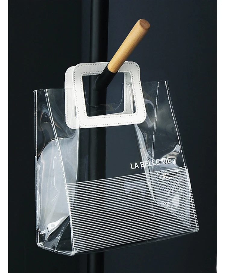 Прозрачный ПВХ журнал организатор для женщин стиральная сумки желе прозрачная сумка типа тоут водостойкий Макияж сумка для хранения
