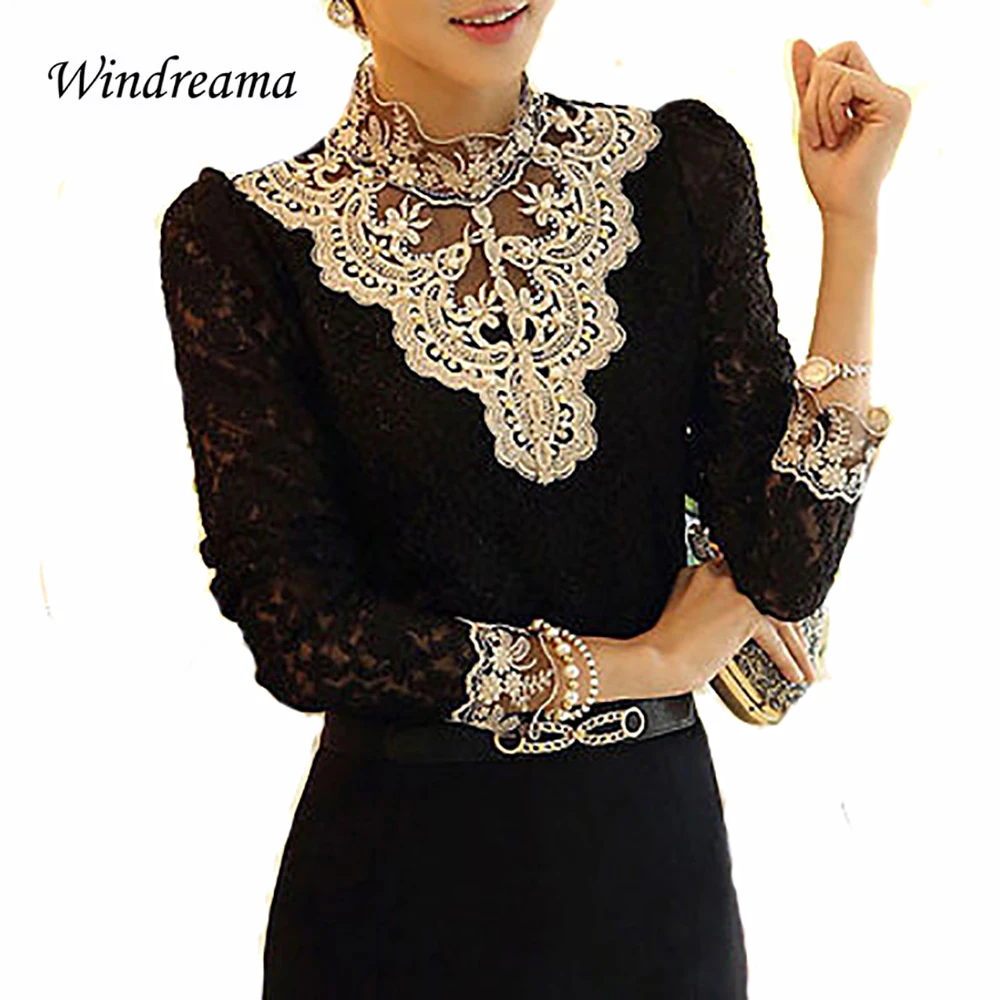 Windreama Fashion Women Sexy Casual Shirts Full Sl...