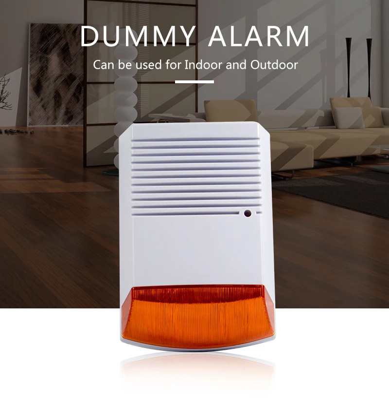 Strobe ao ar Livre à Prova Água com Flash de Luz Alerta de Segurança em Casa Sistema de Alarme Fack Alarme Sirene Vermelha Led Infravermelho Anti-roubo d' 5 Kits de sistema de alarme