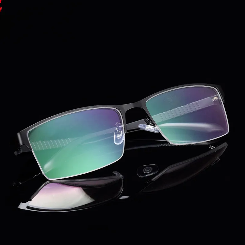 

Sturdy Glasses Men Wide Face Prescription Eyeglasses Full Rim Optical Frame Business Eye Glasses Light Big Frame 804