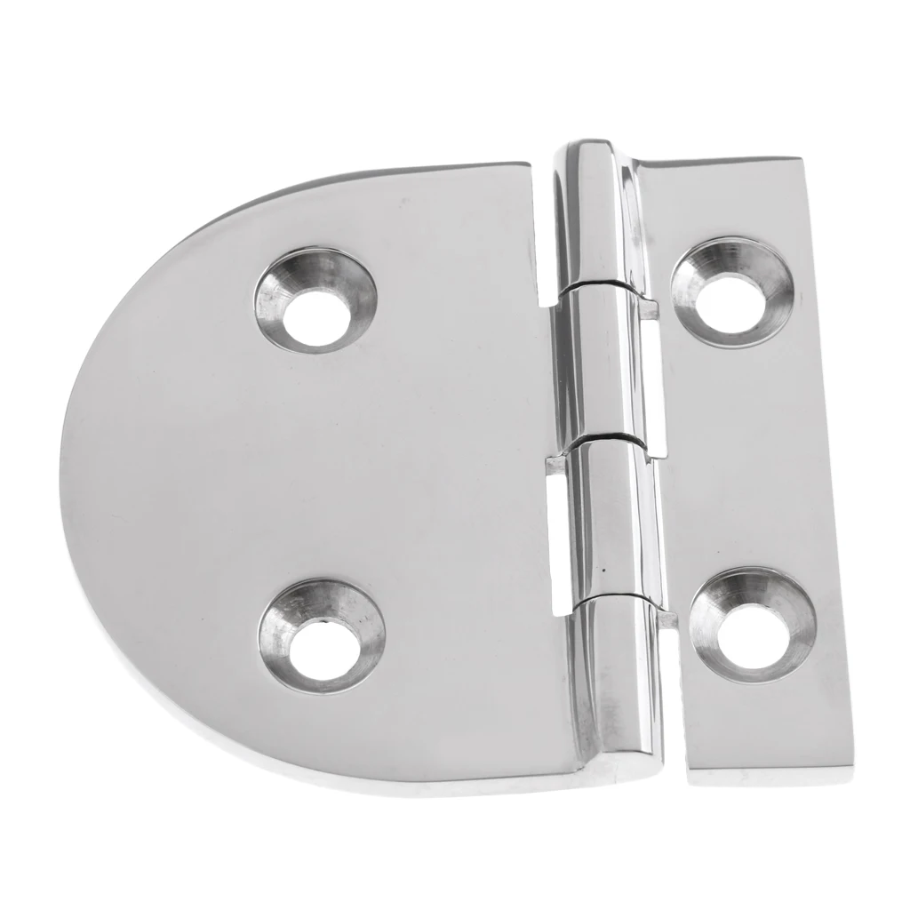 Durable Marine 316 Stainless Steel Flush Strap Hinge Door Hinge for Marine Fishing Boat Yacht RV Dinghy Home Desk Replacement