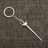 Fashion 30mm Key Ring Metal Key Chain Keychain Jewelry Antique Silver Color Plated Western Sword Fencing 85x24mm Pendant ► Photo 3/4