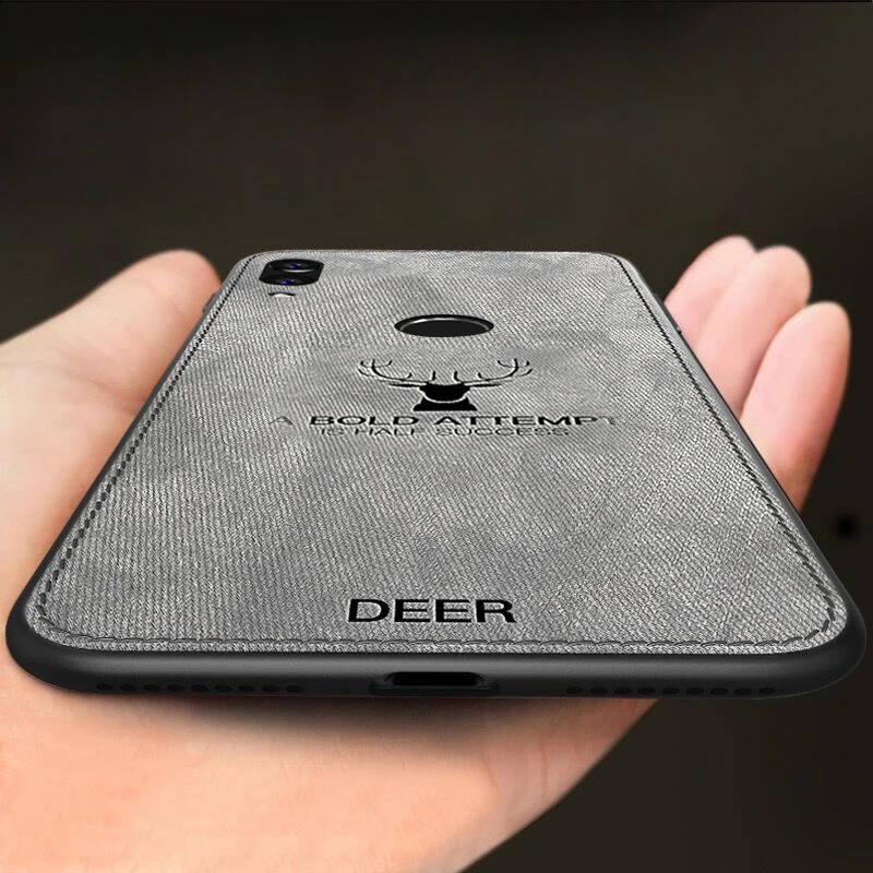

Full Protective Case For Huawei Honor Note 10 Case Luxury Silicone Edge fabric Back Case for Huawei Honor Note 10 Deer Pattern