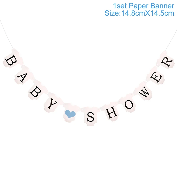 QIFU Oh для маленьких мальчиков вечерние украшения детский душ воздушные Шары Баннер для маленьких девочек подарки на крещение принадлежности - Цвет: banner 6