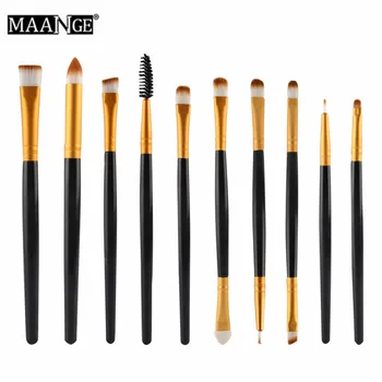 

10pcs Makeup Brush Set tools Make-up Toiletry Kit Wool Make Up Brush Set 4.6
