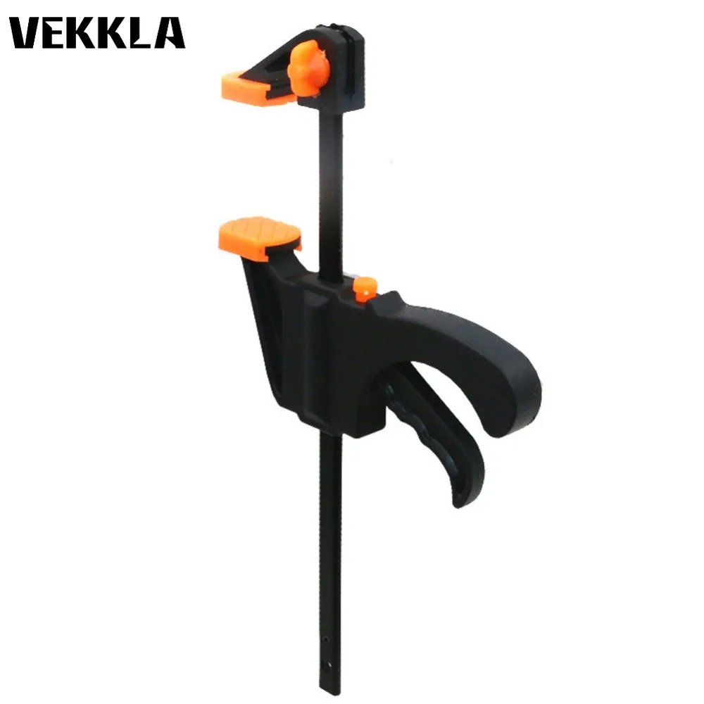 

DIY 4Inch Quick Ratchet Release Speed Squeeze Grip Woodworking Tool Accessories Ratchet Bar Fast F Shape Clamp W/Spreader