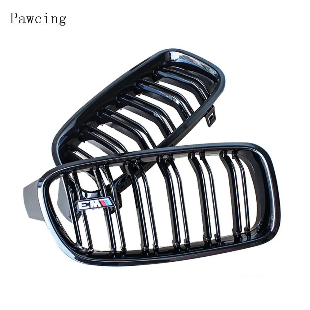 

Suitable for BMW 3 Series Modified M 3 Network F30F80E93 Parallel Bar Bright Black Mesh Fence Front Bar Modified Medium Network