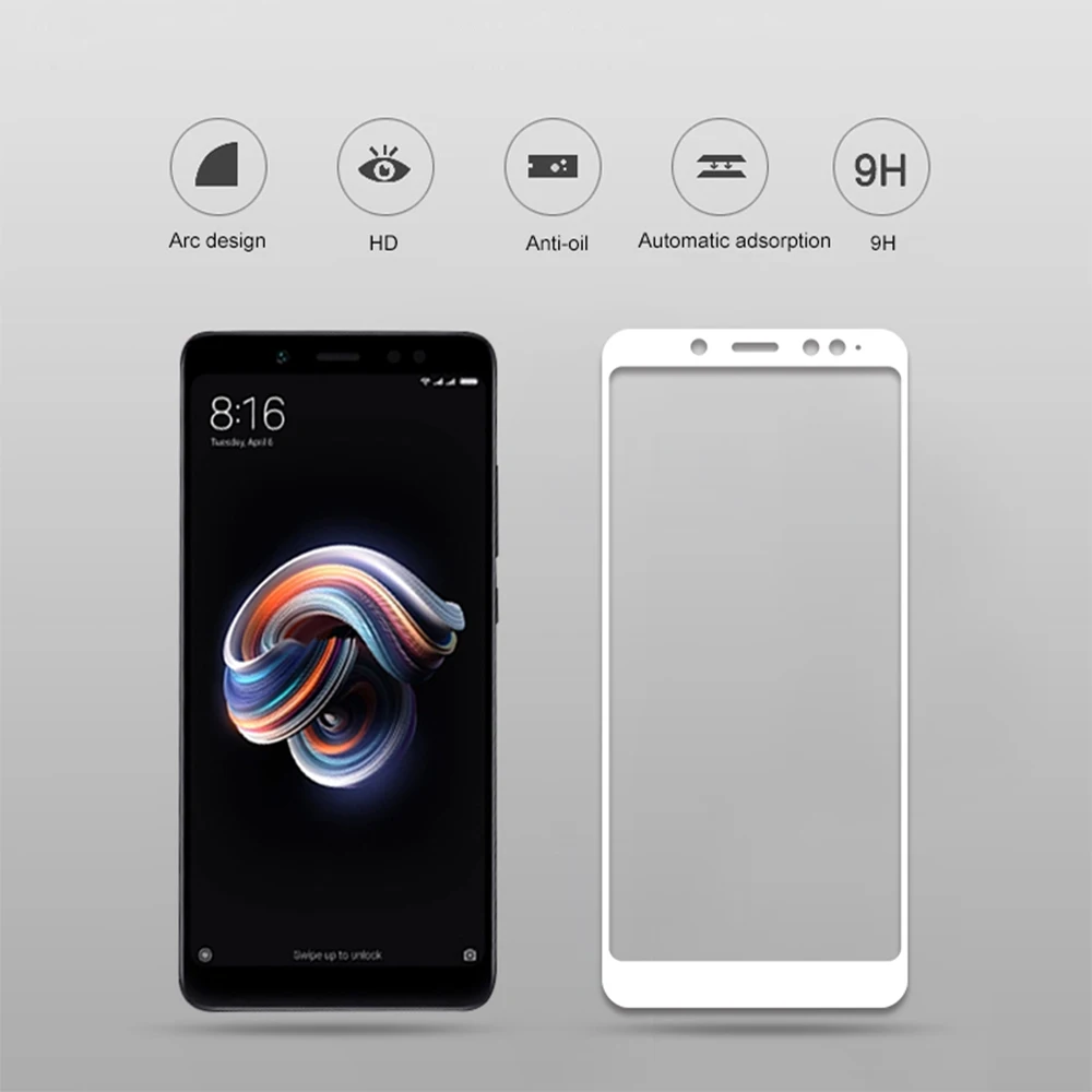 2018-Mocolo-Redmi-Note-5-Tempered-Glass-Full-Cover-Screen-Protector-Film-Colorful-Front-Glass-fo