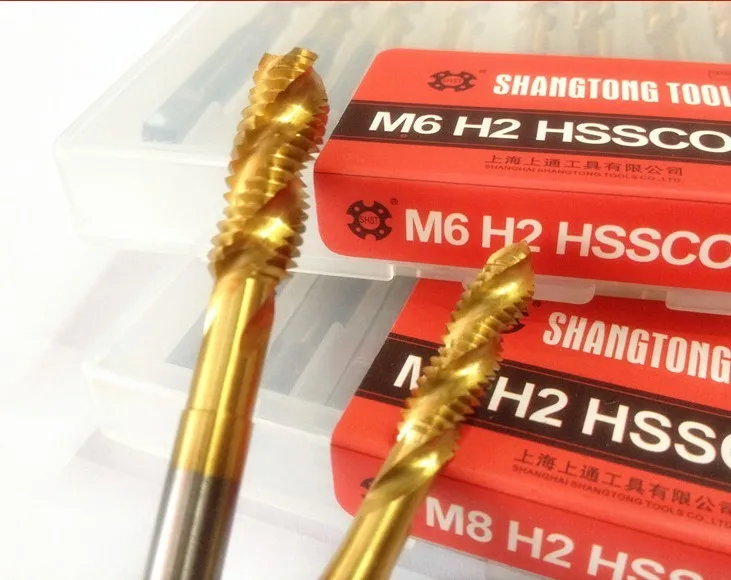 10 шт. M3.5x0.6 вмещающий Кобальт HSS-CO M35 Метчик с винтовыми канавками легко уничтожить из нержавеющей стали, заменив отсутствии