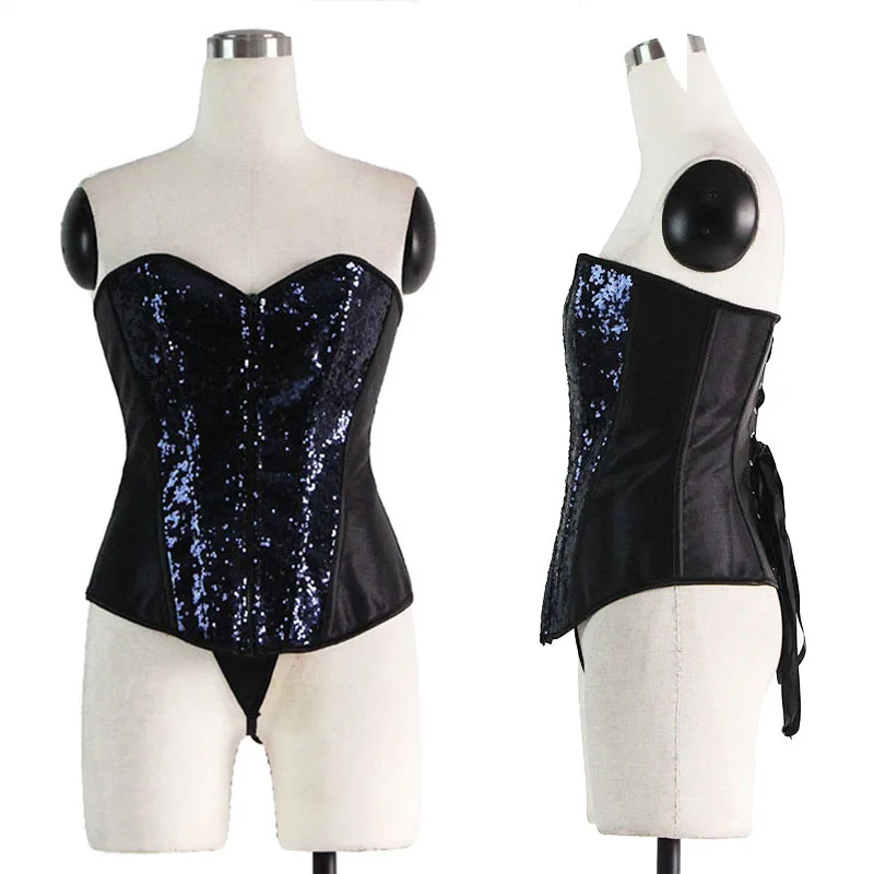 women satin corselet overbust bridal sexy corset bustier shaper