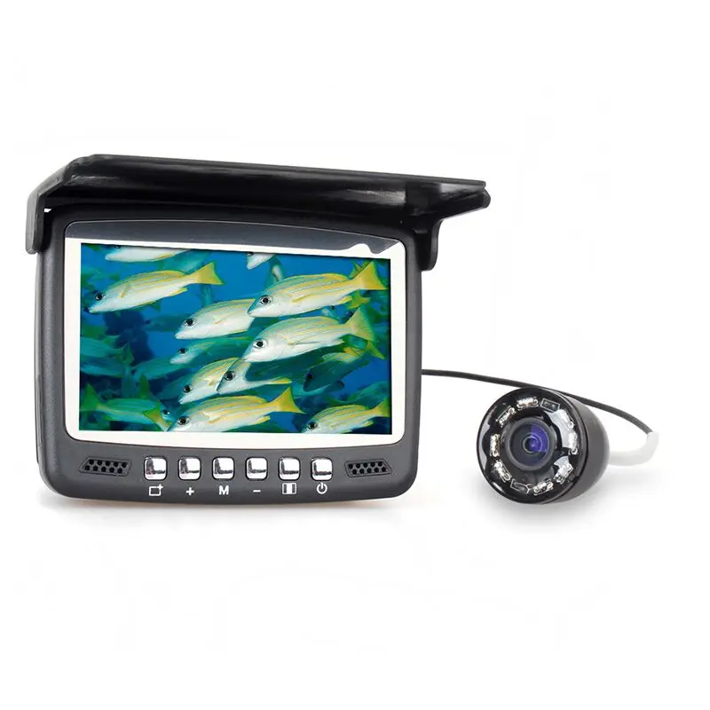  Free Shipping!30M Underwater Ice Video 1000TVL Fishing Camera Fish Finder 4.3" LCD Monitor 8 LED Night Vision Camera Sunvisor 