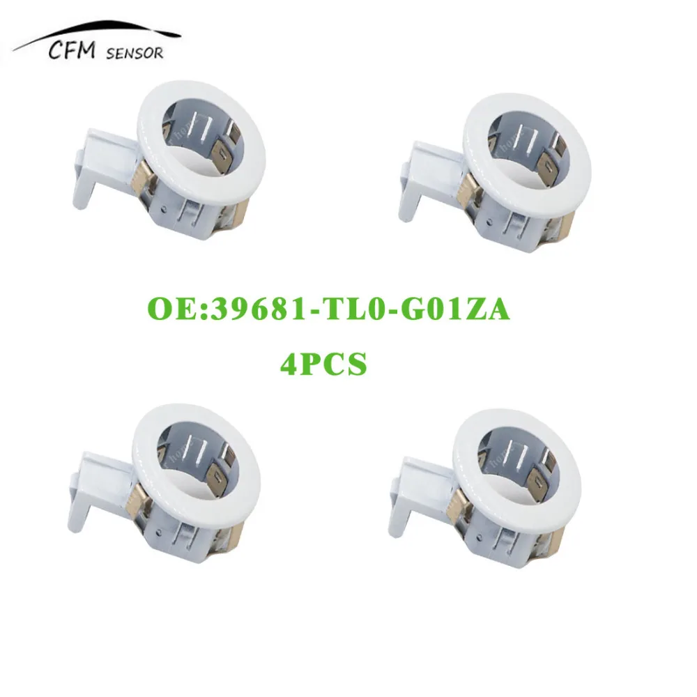 4 шт. Новый PDC Держатель датчика парковки 39681-TL0-G01ZA подходит для Toyota Honda Accord белый |