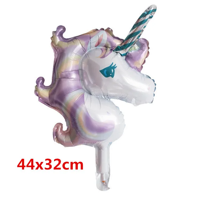 1pc Unicorn Balloons Engagement Wedding Children's Day Birthday Party Decoration Foil Balloon Unicorn Balloon Party Decoration - Цвет: Светло-желтый