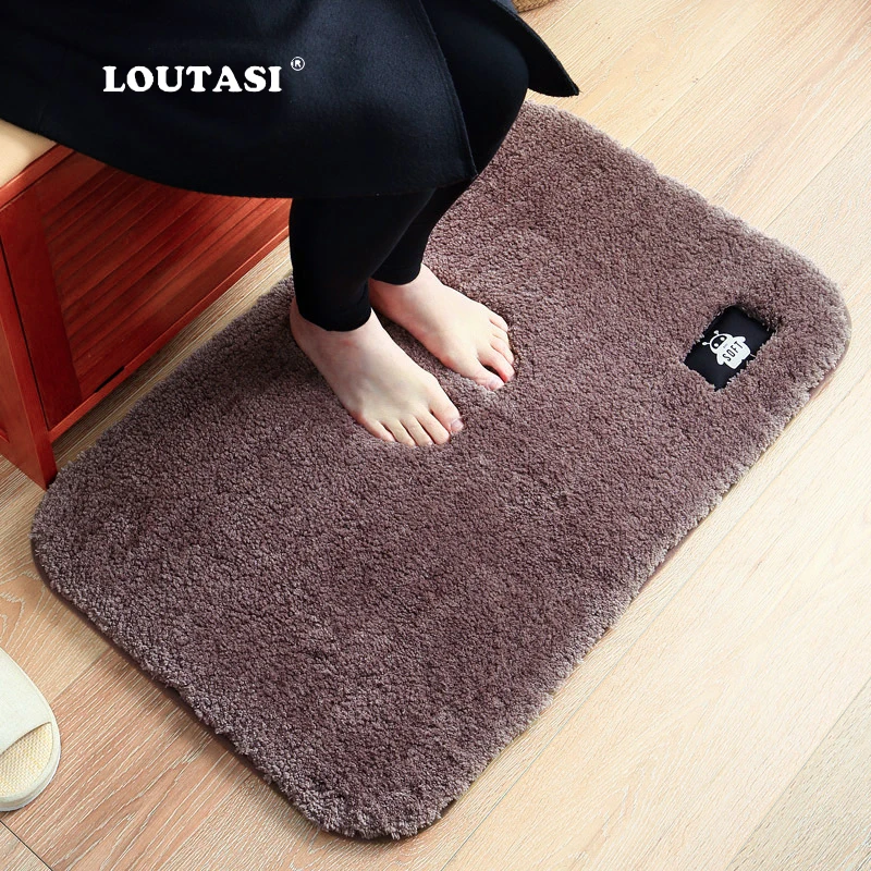 LOUTASI флис коврик входная дверь коврики водопоглощение ковер Кухня коврики коврик для Спальня Гостиная Нескользящие Tapete