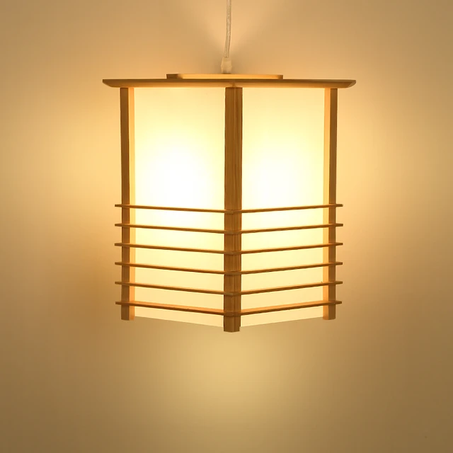 Japanese Pendant Lights Washitsu Tatami Decor Window Pane Shoji Lamp Restaurant Living Room Hallway Japan Lighting