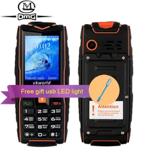 VKworld NEW V3 IP68 Russian keyboard waterproof shockproof Mobile phone 3000mAh battery FM flashlight 3 sim