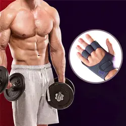 1 пара Многофункциональный Фитнес спортивные перчатки половина палец тяжелой атлетике Перчатки тренировочные упражнения Бодибилдинг