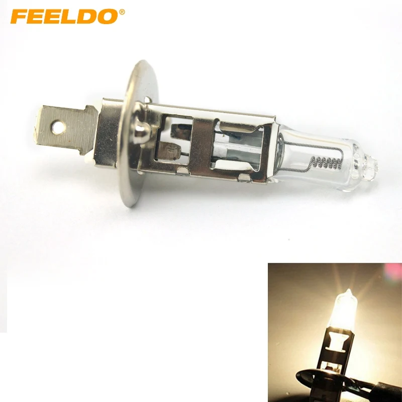 

FEELDO 10Pcs Warm White Auto 70W 100W H1 Car Truck Bus Headlight DC24V Foglight Driving Lamp 3000K #FD-1668