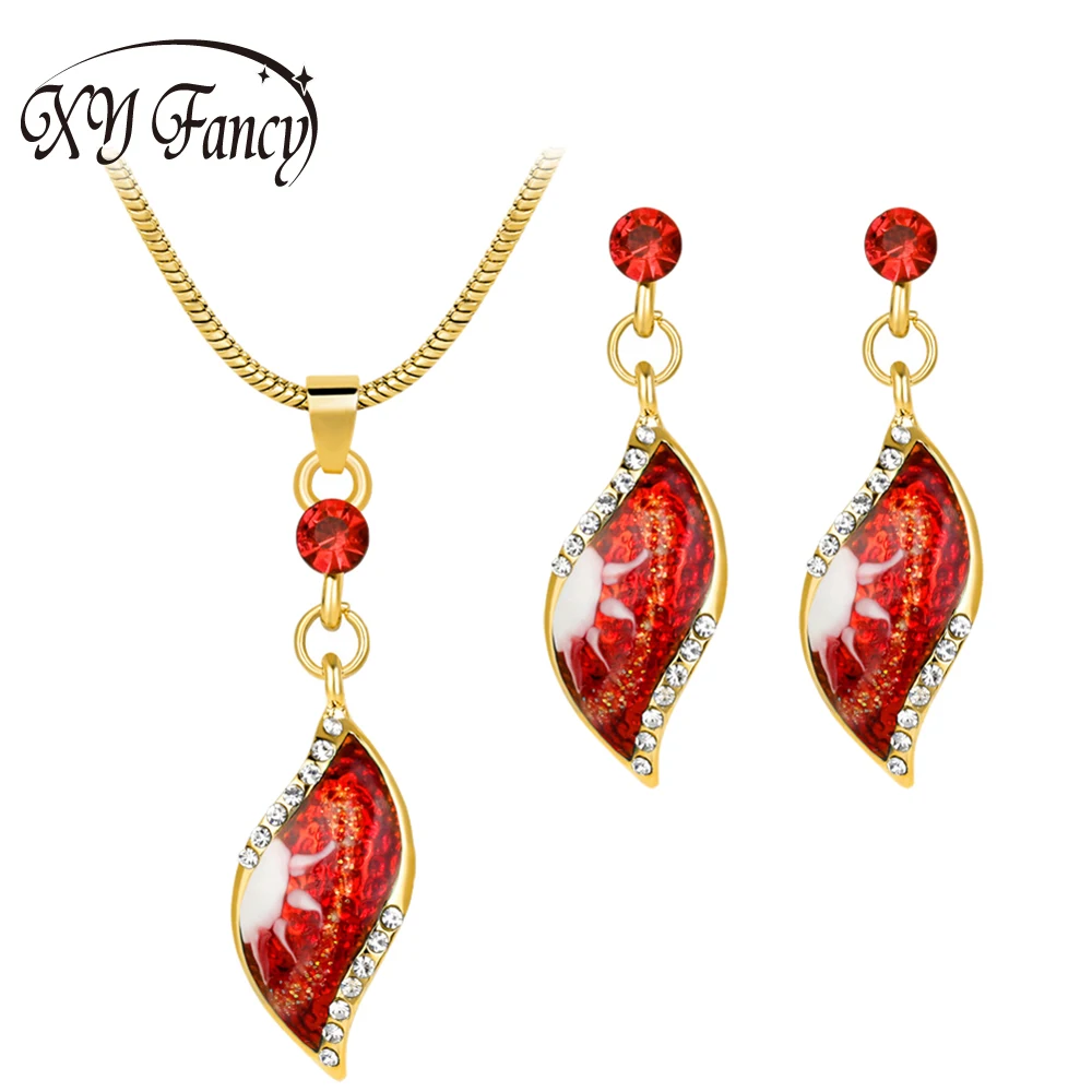 XY Fancy Women Wedding Jewelry Earrings Set Turkish Beads Bridal
