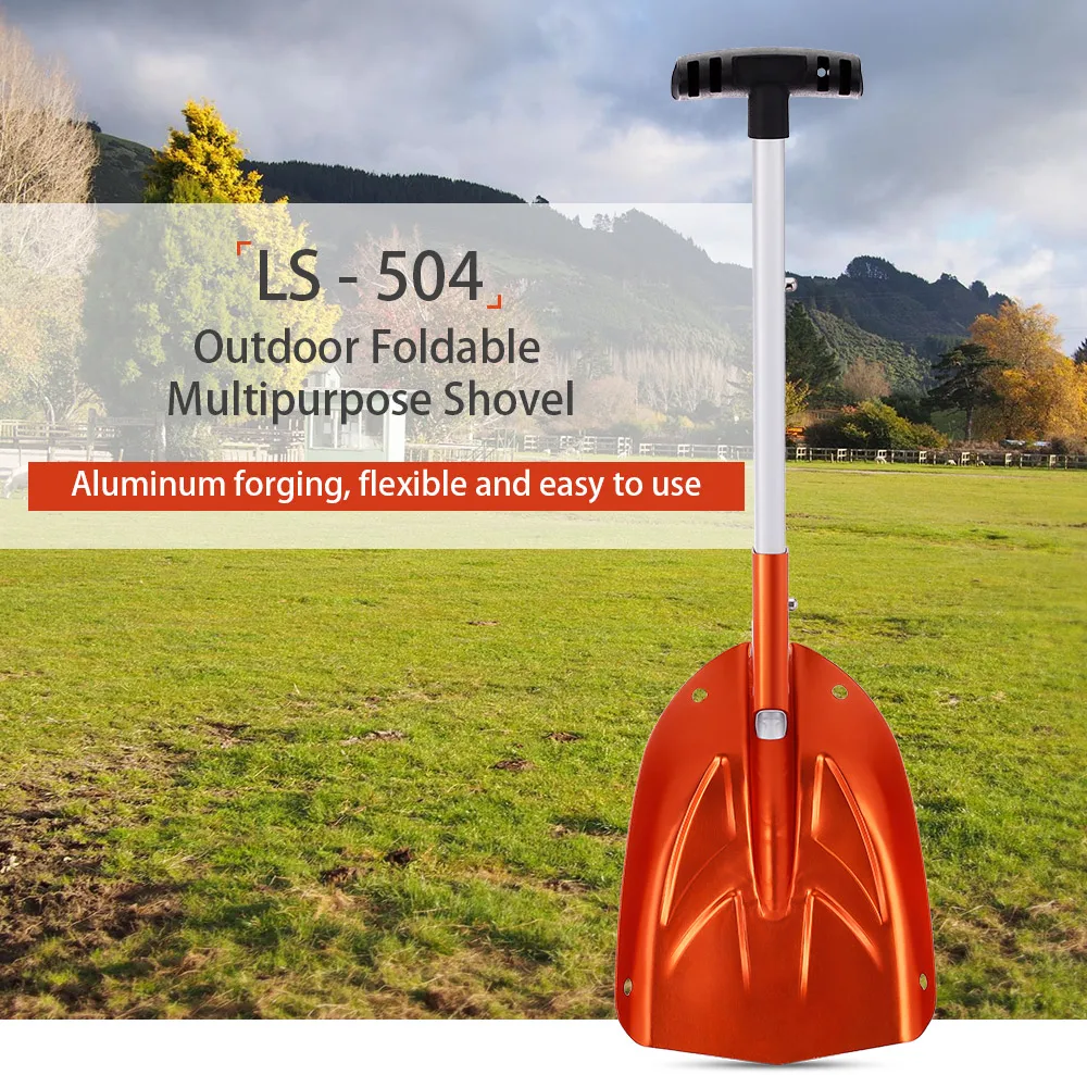 

LS - 504 Foldable Shovel Aluminum Handle Portable Shovel Spade Emergency Snow Tool for Outdoor Hiking Gardening Camping