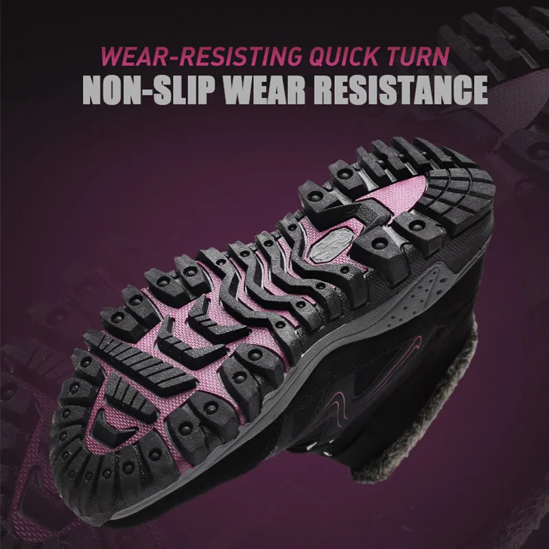 2018 Winter Fleece Running Shoes For Couples With Fur Warm Outdoor Women Sneakers Wedges Snow Boots Men's Walking Sports Shoes 2018 Winter Fleece Running Shoes For Couples With Fur Warm Outdoor Women Sneakers Wedges Snow Boots Men's Walking Sports Shoes