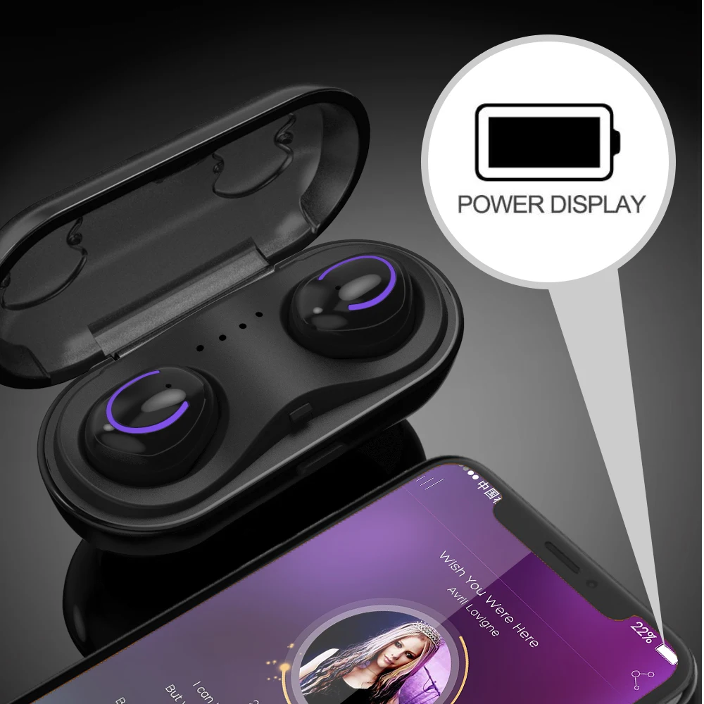 Беспроводной Bluetooth наушники-вкладыши Беспроводной наушники стерео наушники Спорт гарнитура СПЦ с микрофоном для xiaomi samsung iphone