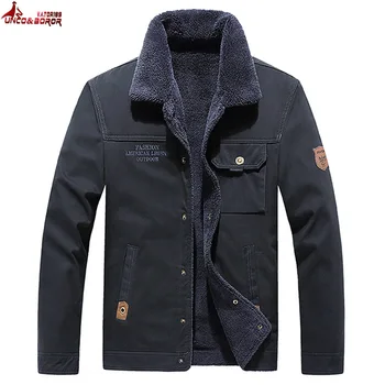 

Winter Jacket Men Thicken Wool Liner Warm cotton Coat Male Windbreaker Multi-pocket Military bomber Jacket chaqueta hombre M~6XL