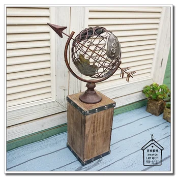 

American retro cafe bar sepia Creative Iron Globe Cafe Bar den Decoration set