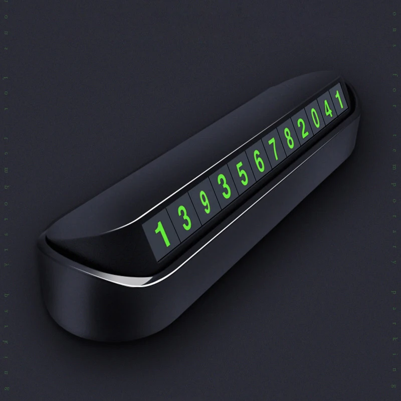 

New Car Temporary Parking Card Phone Number Card Plate Telephone Number Car Parking Card Stop For Auto Products Car Stickers