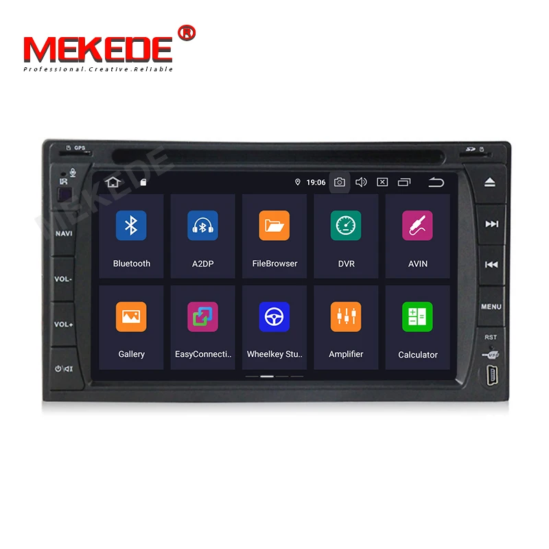 Best MEKEDE Android 9.0 2 din car radio for multimedia player 2din radio visual cassette recorder double din auto stereo BT IPS DSP 2