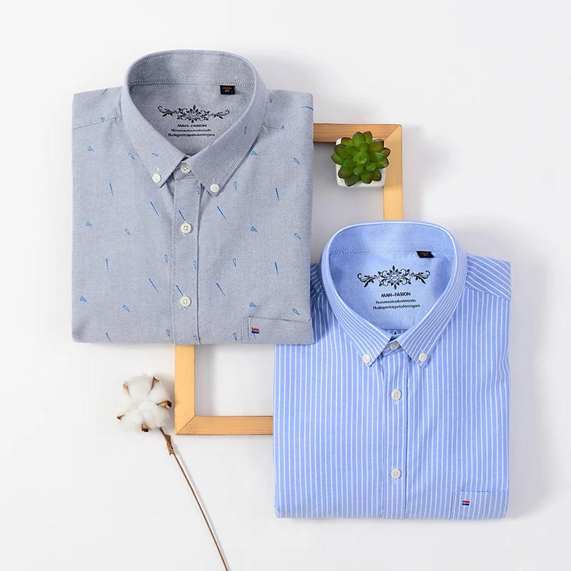 New Business Men s Shirt Solid Color Lapel Men Shirt Long Sleeve Plaid Striped Casual Slim 5