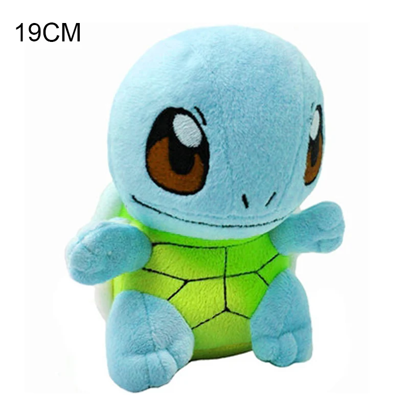 Пикачу Бульбазавр Squirtle Charmander Мягкая Игрушка коллекция хобби кукла аниме периферийная плюшевая кукла рождественский подарок для детей - Цвет: Squirtle 19cm