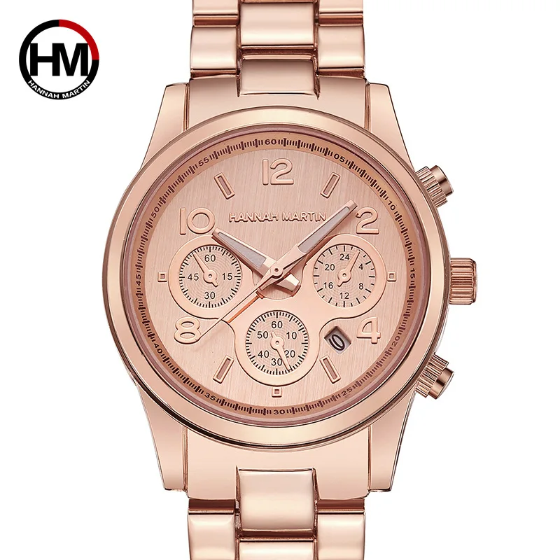 

2019 HM New Rose Gold Women Watch Business Quartz Watch Ladies Top Brand Luxury Female Wrist Watch Girl Clock Relogio Feminin